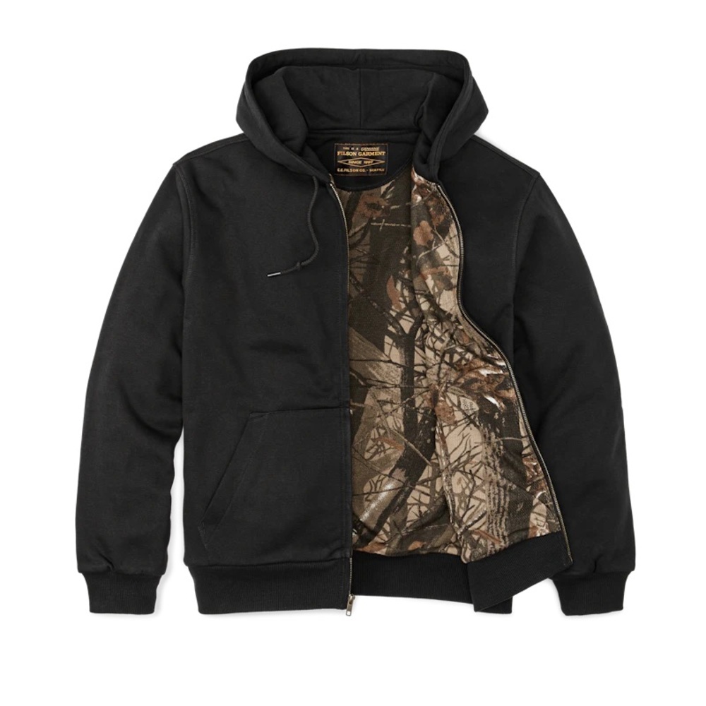 FILSON PROSPECTOR WAFFLE-LINED FULL-ZIP HOODIE